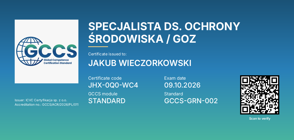 Certificate Card